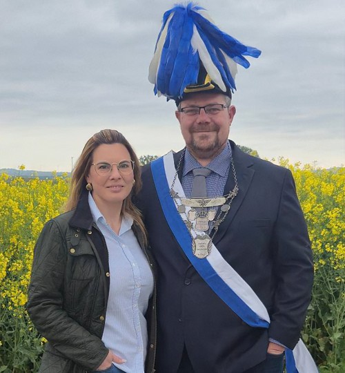 amtierendes Königspaar Burkard & Kathrin Hördemann